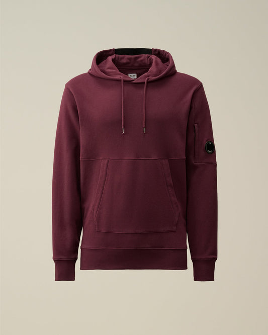 DIAGONAL RAISED FLEECE HOODED SWEATSHIRT