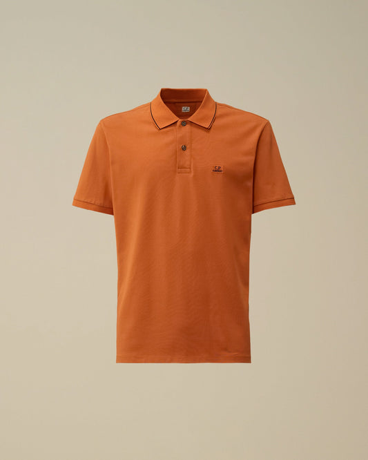 STRETCH PIQUET TWO-BUTTON LOGO POLO