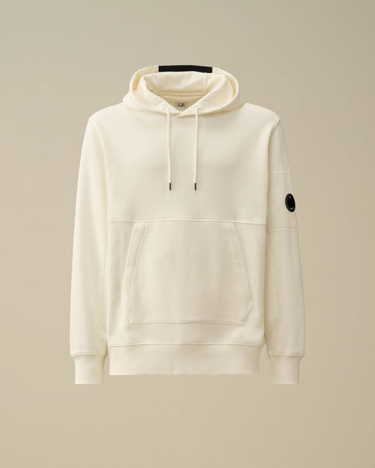 DIAGONAL RAISED FLEECE HOODED SWEATSHIRT