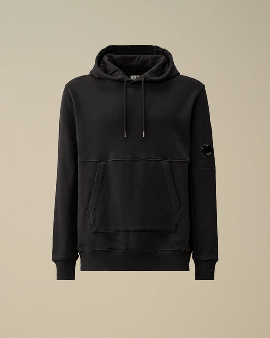 DIAGONAL RAISED FLEECE HOODED SWEATSHIRT