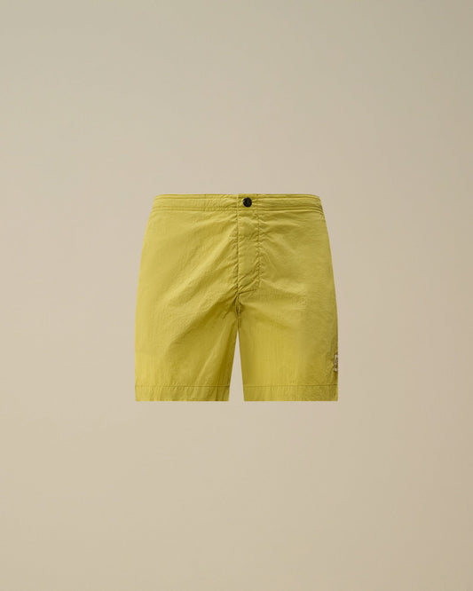 CHROME-E BUTTONED SWIM SHORTS