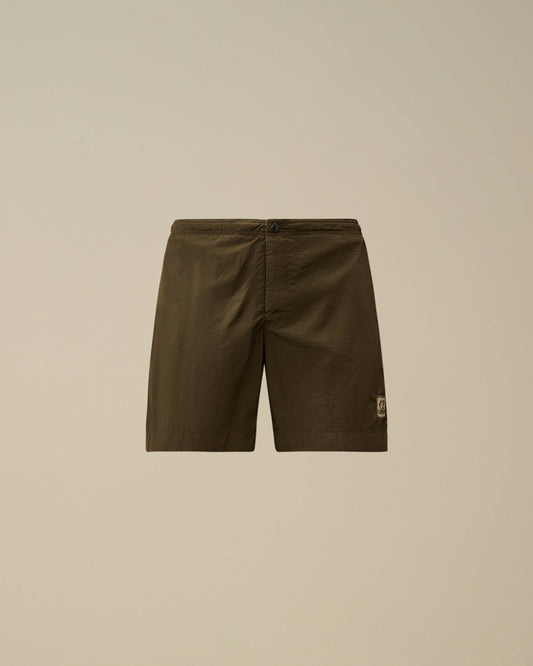 CHROME-E BUTTONED SWIM SHORTS