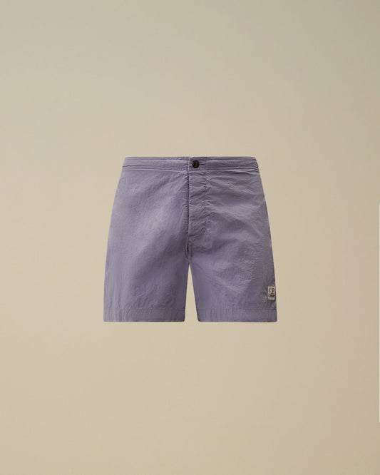 CHROME-E BUTTONED SWIM SHORTS