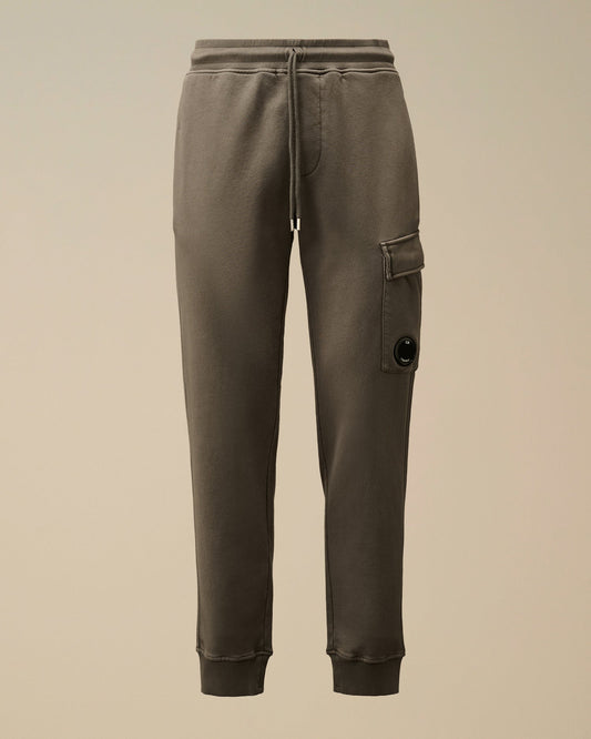 COTTON DIAGONAL FLEECE RESIST DYED CARGO SWEATPANTS