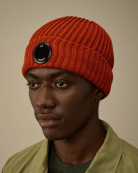 Extrafine Merino Wool Logo Beanie