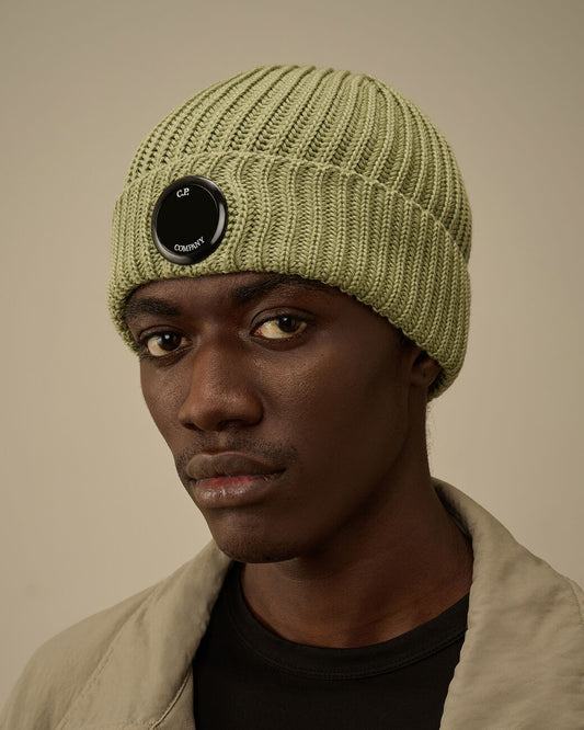Extrafine Merino Wool Logo Beanie