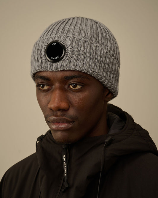 Extrafine Merino Wool Logo Beanie