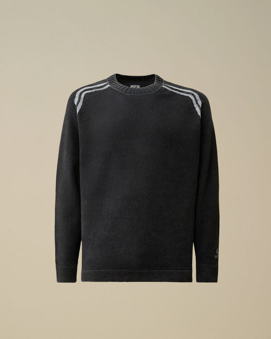 Cotton Chenille Double Dyed Crewneck Sweater