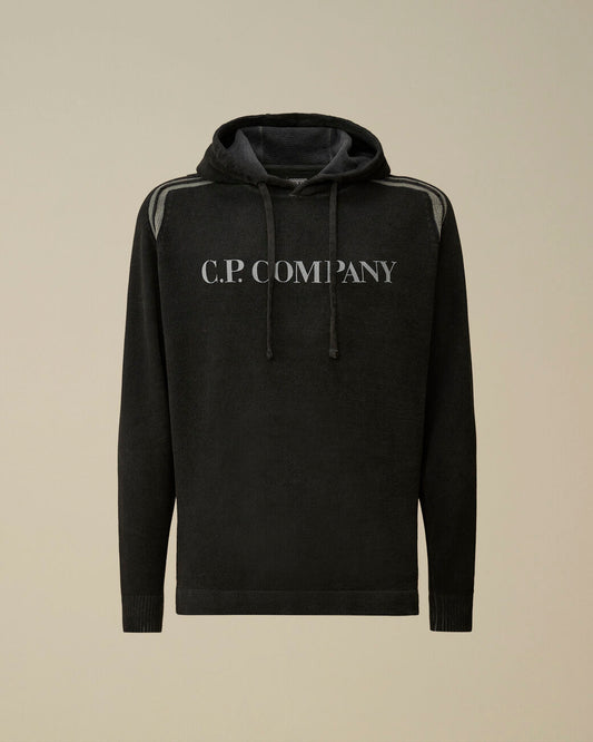 Cotton Chenille Double Dyed Hooded Sweater